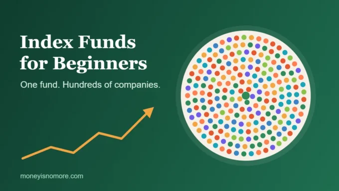 Index funds for beginners illustration: one fund holding many different companies